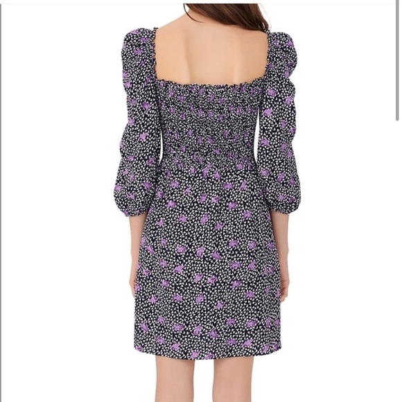 Maje Printed Linen Smocked Dress size small - Picture 3 of 10